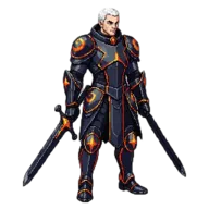 Elric Ashen, Hoja negra en Dark Fantasy
