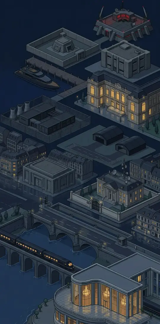 Weltkarte von Geheimagent in RPG AI