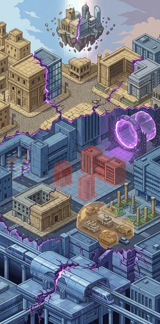 Weltkarte von Zeitbruch in RPG AI