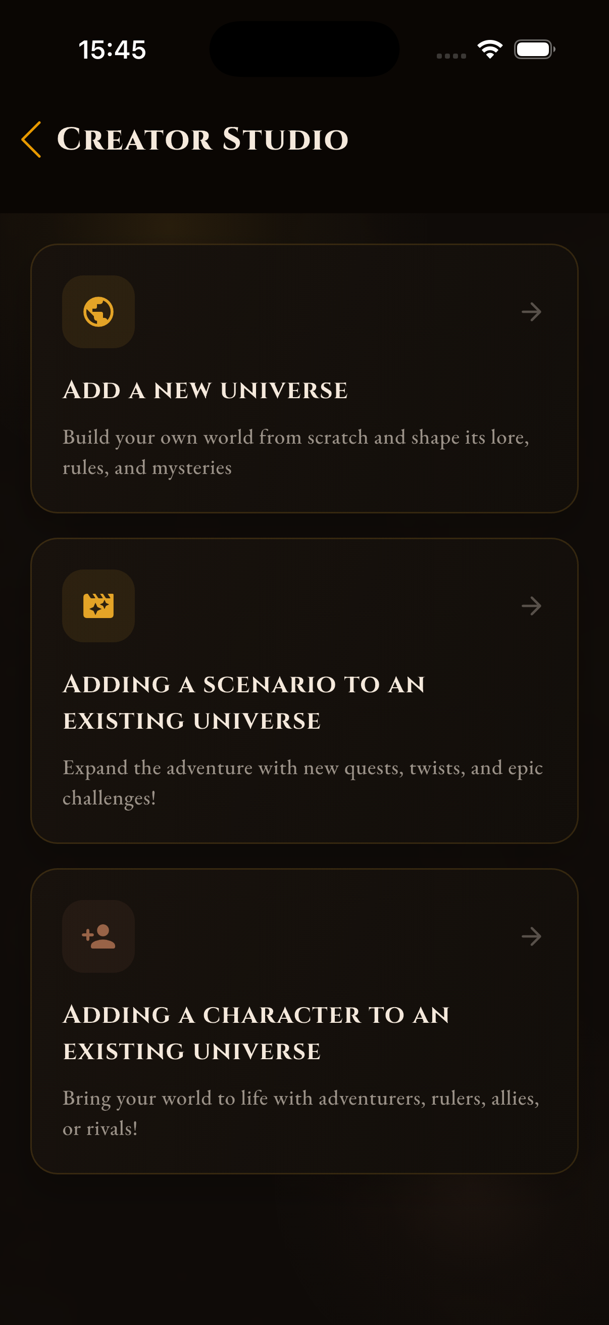 Creator Studio RPG AI
